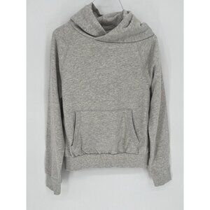 Athleta Hoodie Womens Small Gray Moonrise Pullover Open Back Sweatshirt Athletic